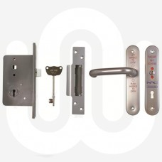 Reversible Bathroom Lockset to Suit National Key Scheme